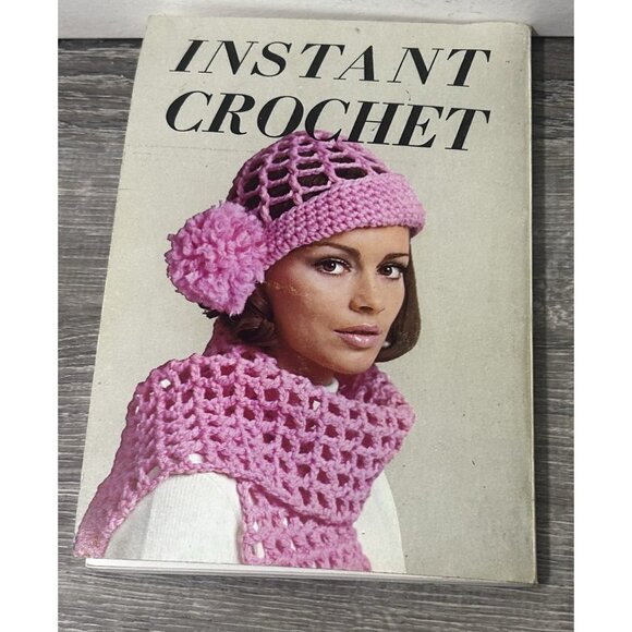 Instant Crochet by Needlecraft Institute Pattern Booklet Paperback 1971 - Picture 5 of 5